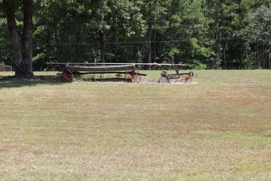 Log guest cabin on the park grounds