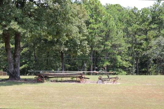 Log guest cabin on the park grounds
