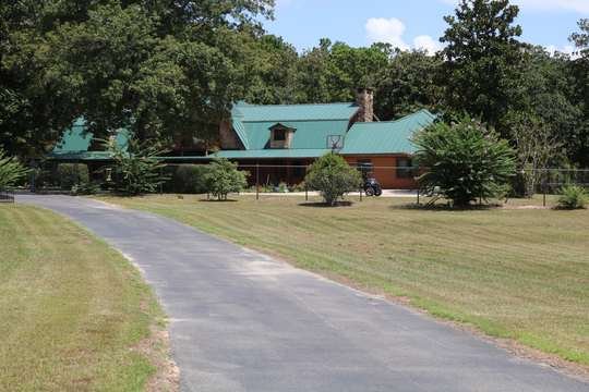 George Jones’ two-story log home